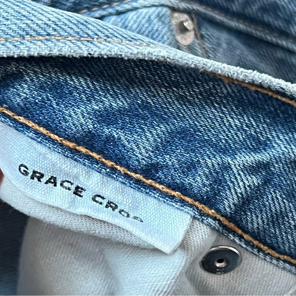 SLVRLAKE Grace Crop Rockaway High Rise Wide Leg Jeans Women’s Size 29 - Picture 8 of 9